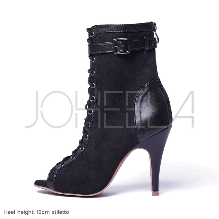 Emily noir - Talons stilettos - Personnalisable Joheela - Heels dance shoes - Chaussure de danse talon