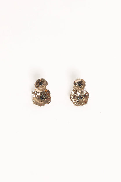 Petal and Pup USA ACCESSORIES Evelina Flower Earrings - Gold One Size