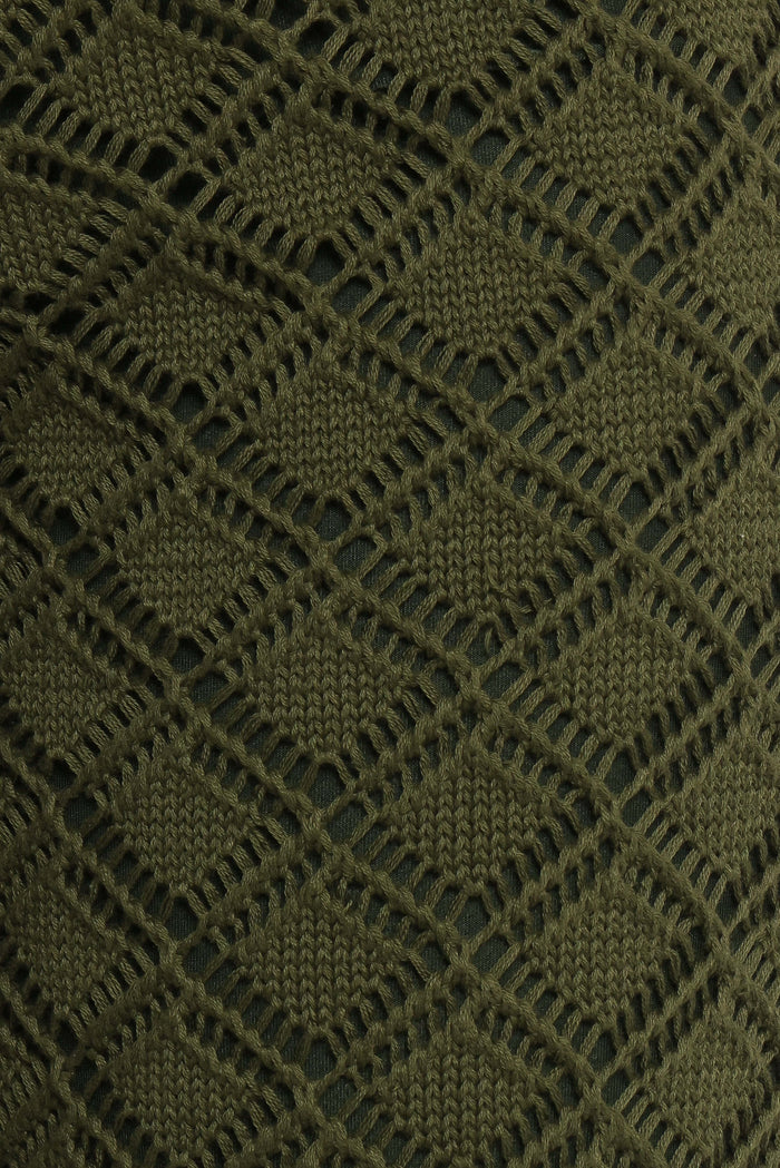 Petal and Pup USA BOTTOMS Fefe Textured Knit Pants - Olive