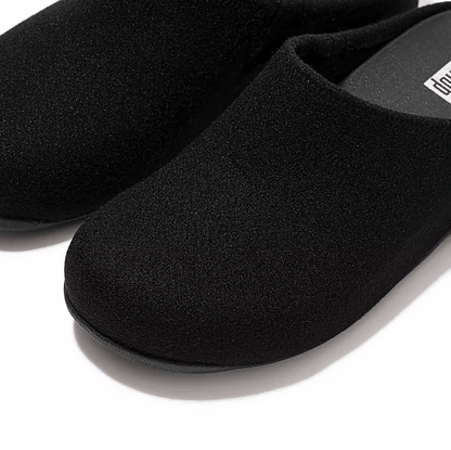 Fitflop Shuv Felt Clogs - Black - Dotique - Fitflop