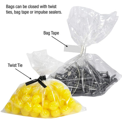Flat Open Top Clear Plastic Bags for Party Favors, Gifts, Parts, Storage, Packaging, and More 10X16 100’S - 43122212399 Pie's Variety Store