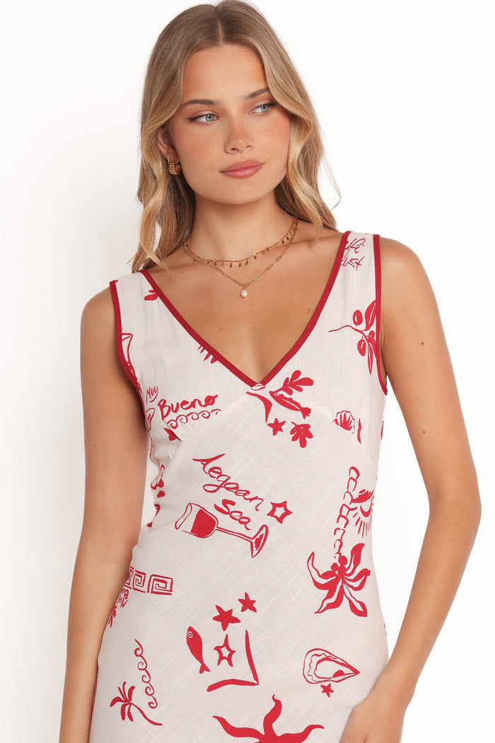 Petal and Pup USA DRESSES Fleur Mini Dress - Red (Hold for Amazon)