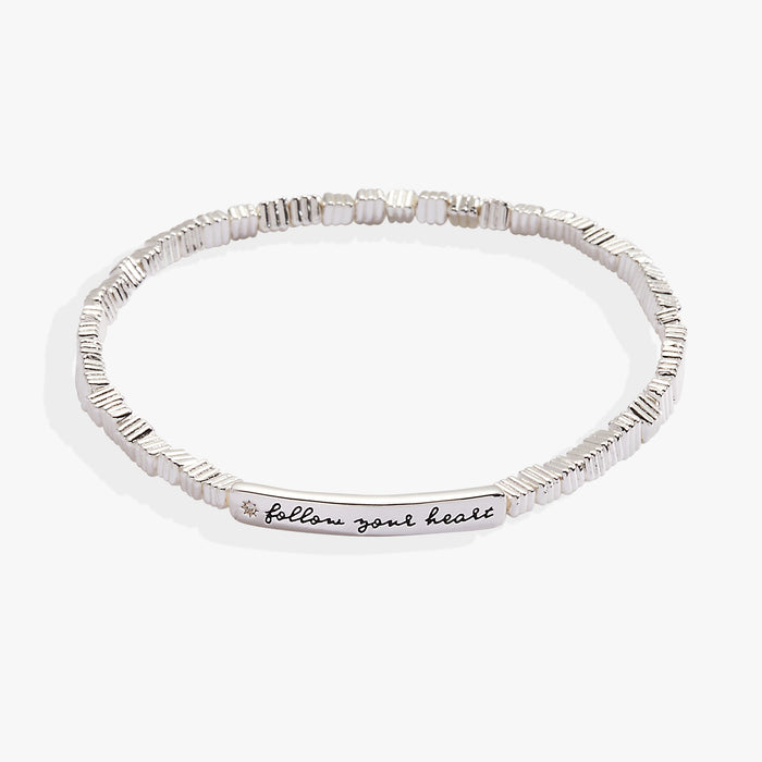 Follow Your Heart Stretch Bracelet