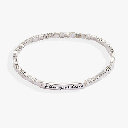 Follow Your Heart Stretch Bracelet