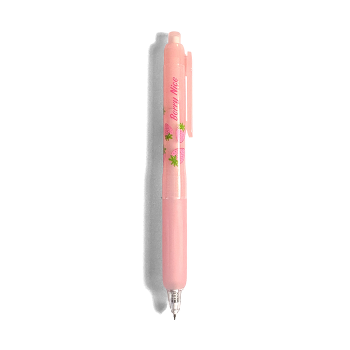 Fresh Squeezed Fruit Scented Gel Pen - Black Ink - Strawberry