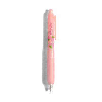 Fresh Squeezed Fruit Scented Gel Pen - Black Ink - Strawberry