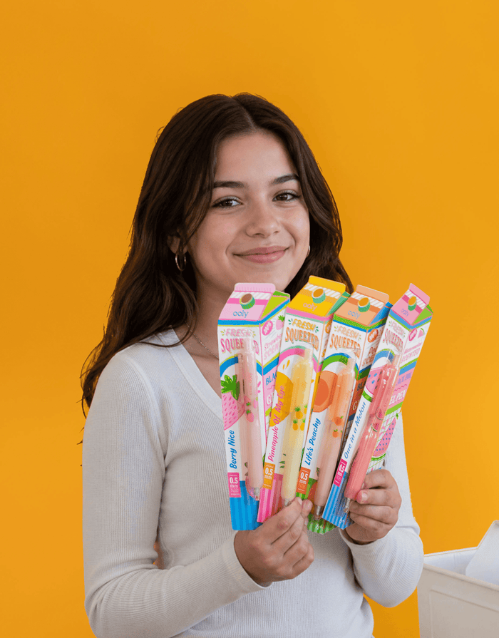Fresh Squeezed Fruit Scented Gel Pen - Black Ink - Strawberry
