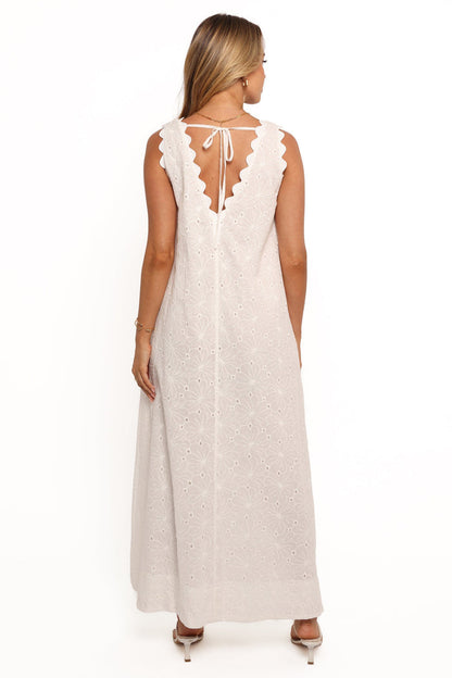 Petal and Pup USA DRESSES Gabriella Maxi Dress - White