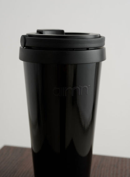 Glossy Black To Go Mug