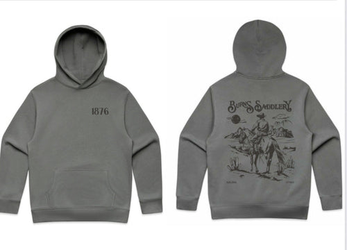 GREY SALINA BURNS SADDLERY RILEY LIFESTYLE HOODIE