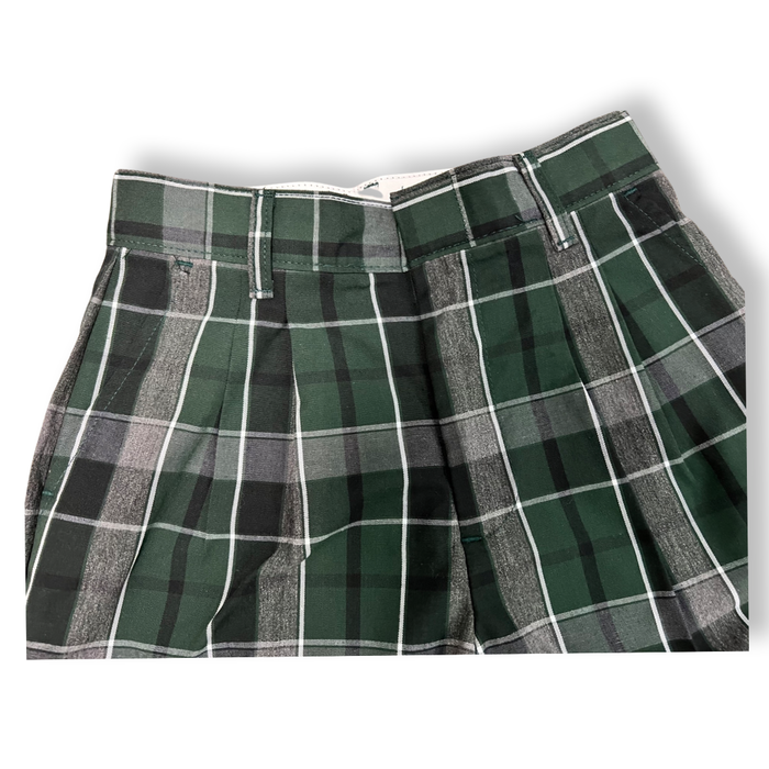 Hamilton Pleated Plaid Short