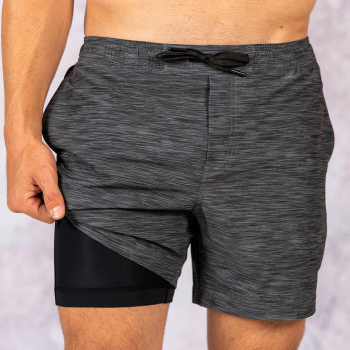 RSVLTS RSVLTS DMT Training Shorts Heather Black – V1 Lined Training Shorts Heather Black – V1 Lined Training Shorts
