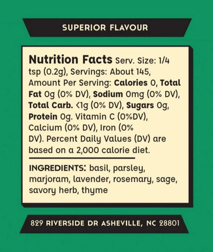 Herbs de Provence nutrition info
