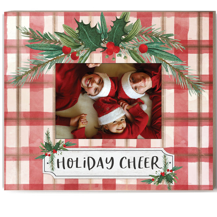 Holiday Cheer Plaid Photo Frame
