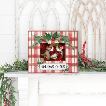 Holiday Cheer Plaid Photo Frame