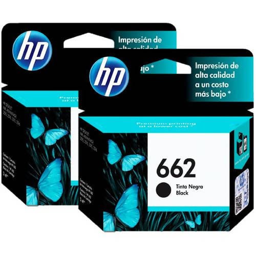 HP Ink 662 Black Cartridge 2 Pack - Home and office users who want the freedom to print all the everyday black text and graphics documents they need at a low cost - Get impressive results for all your print needs. Print easily and affordably - 888662 ADRIAN'S ELECTRONICS