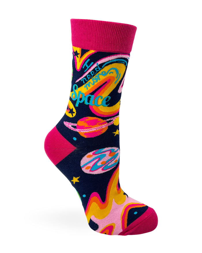 Space Ladies' Novelty Crew Socks