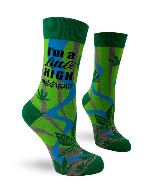 I'm a Little High Maintenance Funny Women's Crew Socks