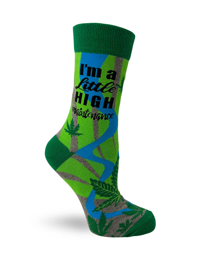 Funny cannabis novelty socks