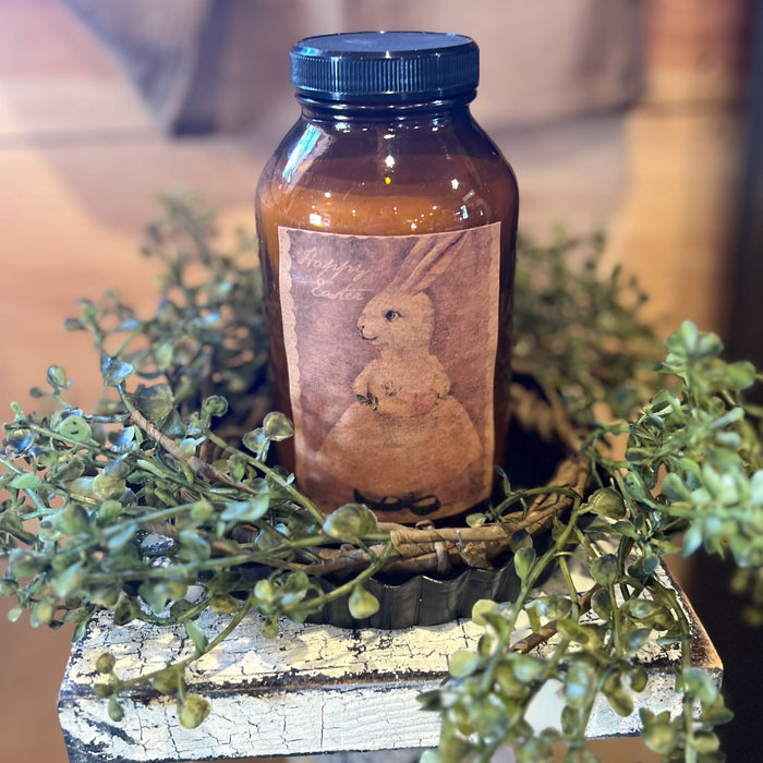 Amber Glass Jar Candle Spring Line