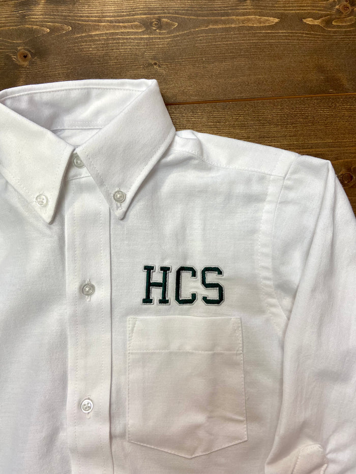 Hamilton Unisex White Oxford  L/S