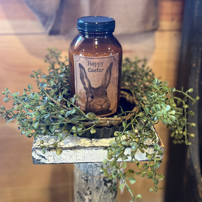 Amber Glass Jar Candle Spring Line