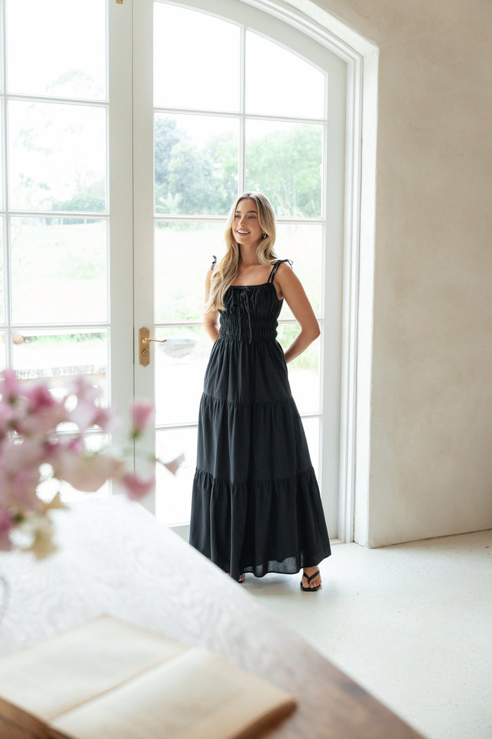 Petal and Pup USA DRESSES Ione Maxi Dress - Black
