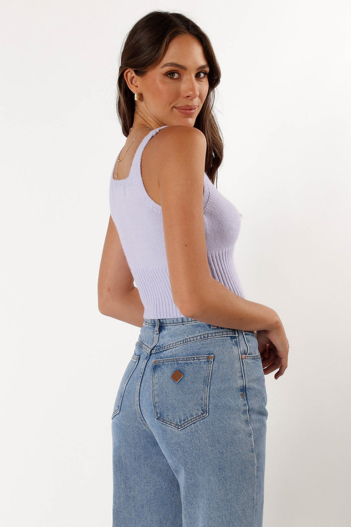 Petal and Pup USA TOPS Isabel Sweater Top - Lilac