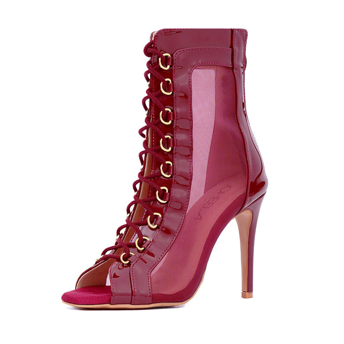Jenna bordeaux - Talons stilettos - Prête à expédier