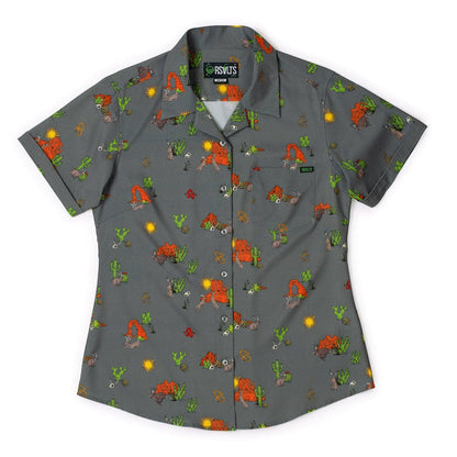 RSVLTS XS RSVLTS Women's Short Sleeve Shirt Jumpin' Jackalopes – Women's KUNUFLEX Short Sleeve Shirt