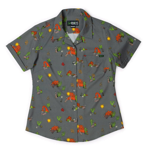 RSVLTS XS RSVLTS Women's Short Sleeve Shirt Jumpin' Jackalopes – Women's KUNUFLEX Short Sleeve Shirt