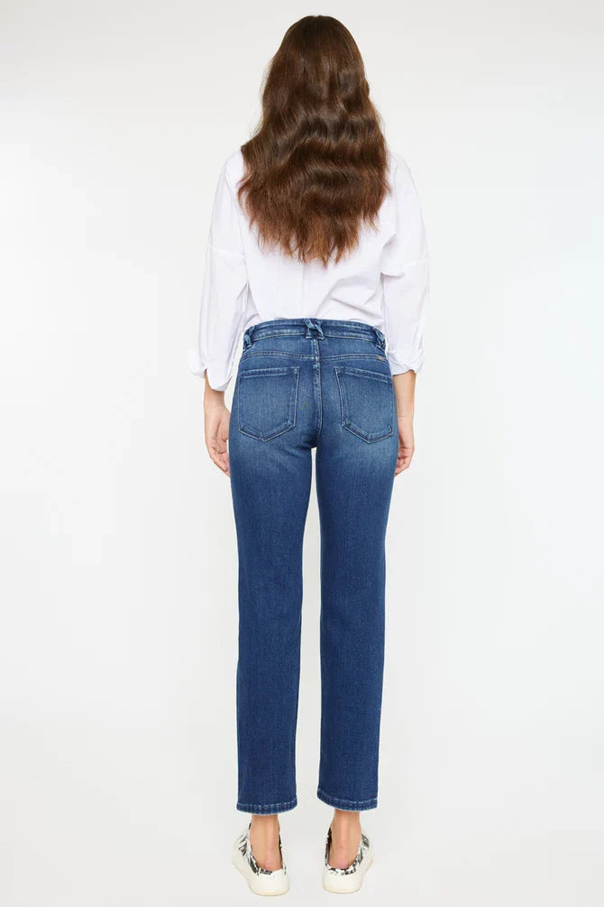Kancan - Dolores Mid Rise Slim Straight Jean