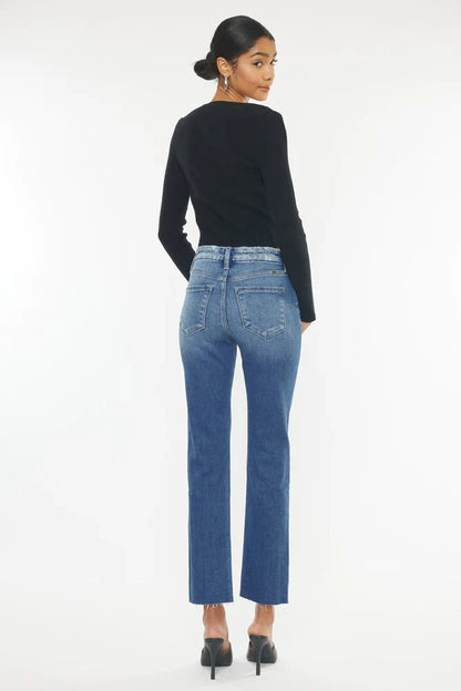 Kancan - Walnut High Rise Slim Straight Jean
