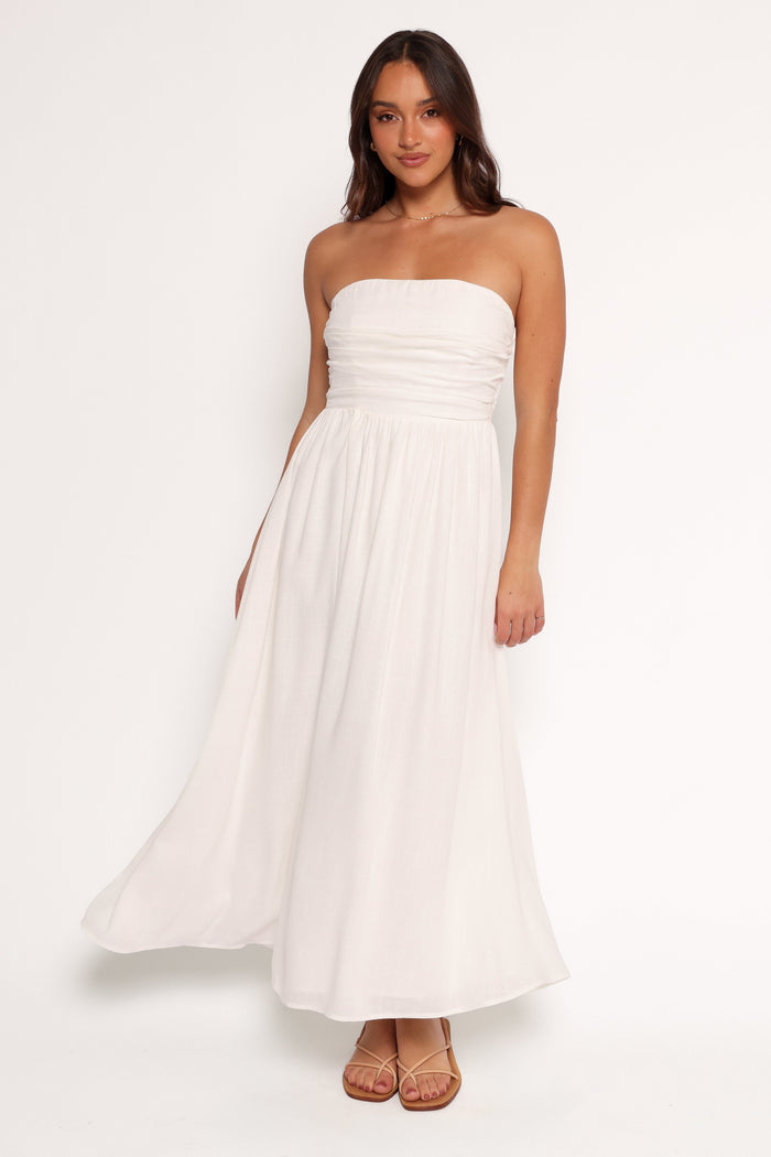 Petal and Pup USA DRESSES Kayt Strapless Dress - White