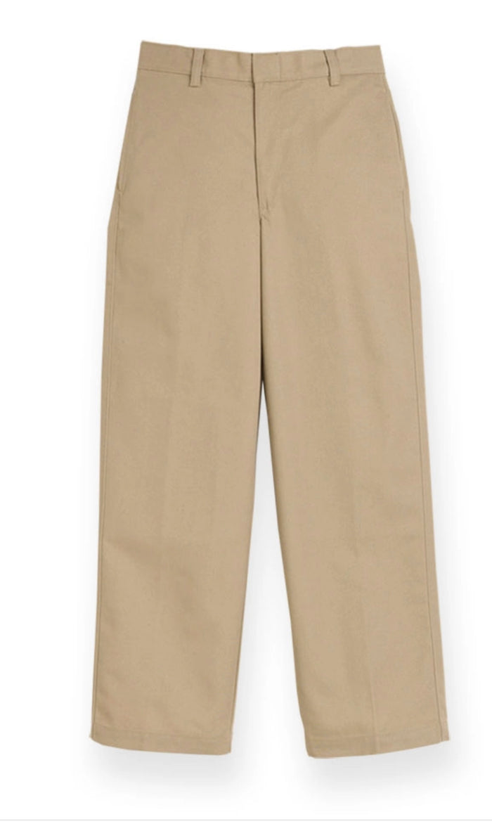 Khaki Cotton FF Pant - Men’s