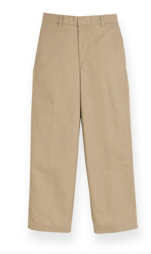 Khaki Cotton FF Pant - Men’s