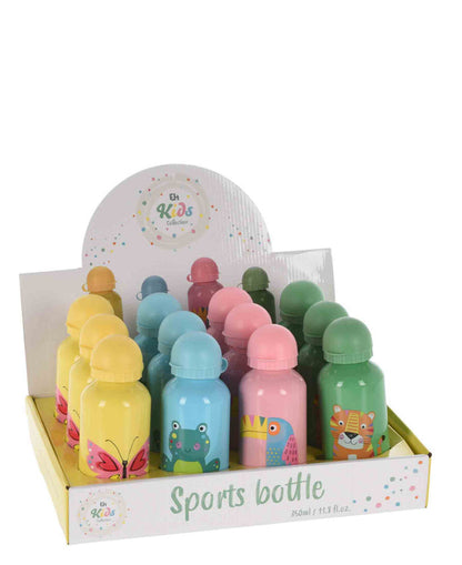 Kiddies Sport Bottle 350ML With Animal Print - Blue
