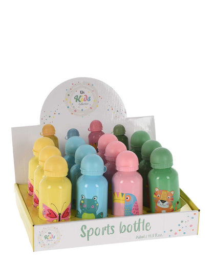 Kiddies Sport Bottle 350ML With Animal Print - Green