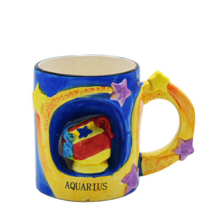 Kitchen Life Star Sign Aquarius Mug 300ML - Blue