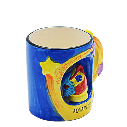 Kitchen Life Star Sign Aquarius Mug 300ML - Blue