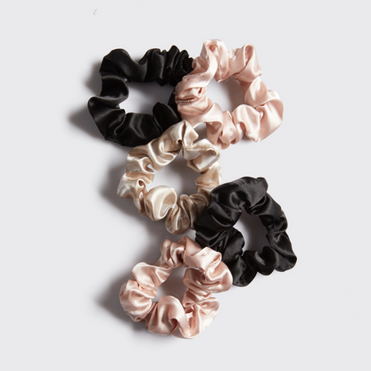 Kitsch Satin Sleep Scrunchies - 5pc Assorted