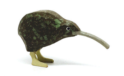 Kiwi, hand-carved - 1" / Size Large
