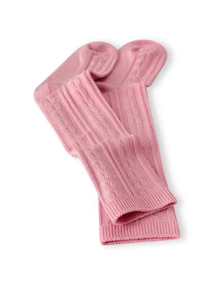 Knee High Socks in Apple Blossom on a white background