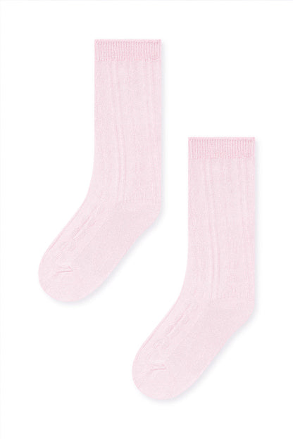 Knee High Socks in Sakura on a white background