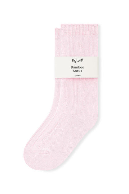Knee High Socks in Sakura on a white background