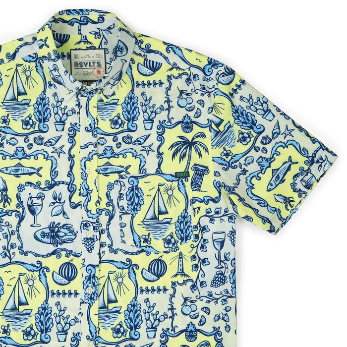 RSVLTS XS RSVLTS Short Sleeve Shirt La Dolce Vita – KUNUFLEX Short Sleeve Shirt La Dolce Vita – KUNUFLEX Short Sleeve Shirt