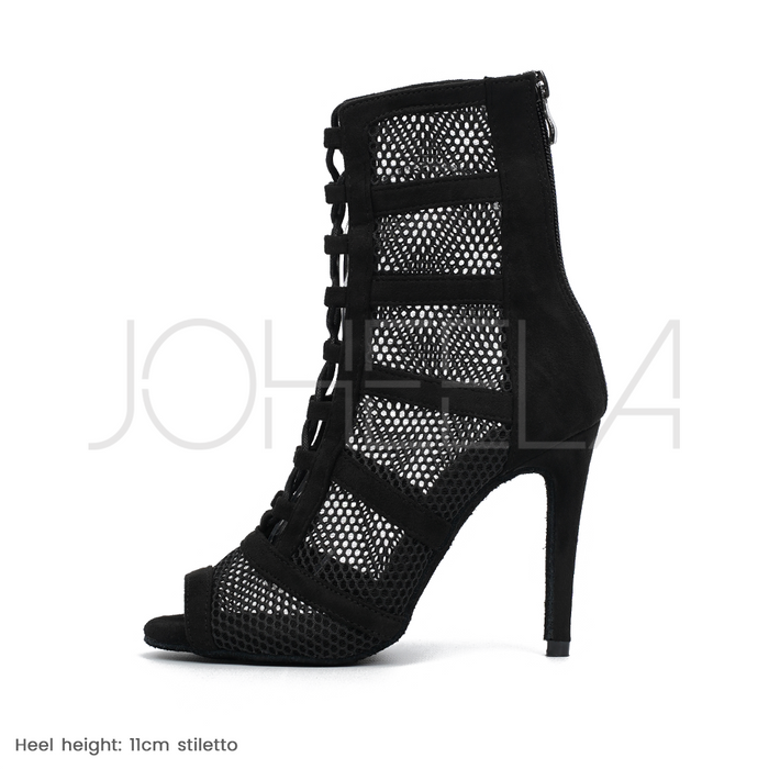 Leana noir - Talons stilettos - Personnalisable Joheela - Heels dance shoes - Chaussure de danse talon