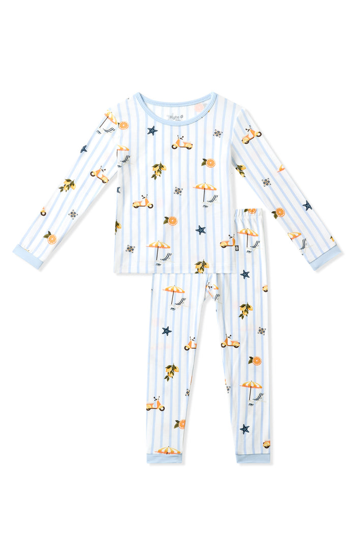 Product photo of the Long Sleeve Pajamas in Amalfi Coast