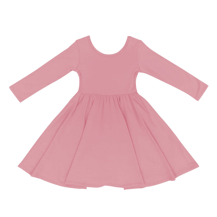Product photo of the Long Sleeve Twirl Dress in Apple Blossom