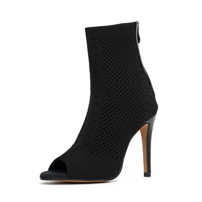 DÉSTOCKAGE Lou noir - Talon non standard  Joheela - Heels dance shoes - Chaussure de danse talon